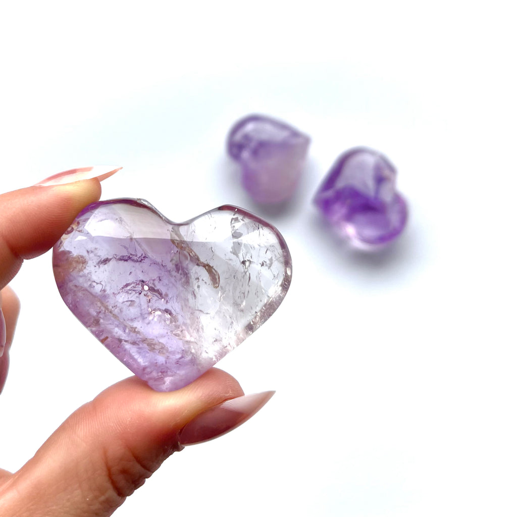 Polished Hearts Amethyst Clusters Origin From Uruguay 