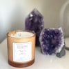 Citrine Crystal Candle Black Sea 100% Soy Wax