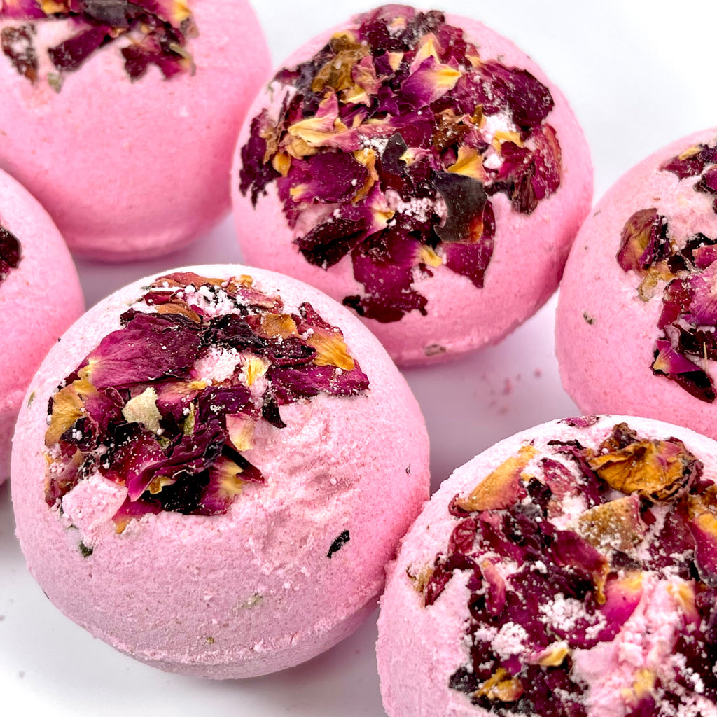 Essential Oil Bath Bomb - Palmarosa & Rose