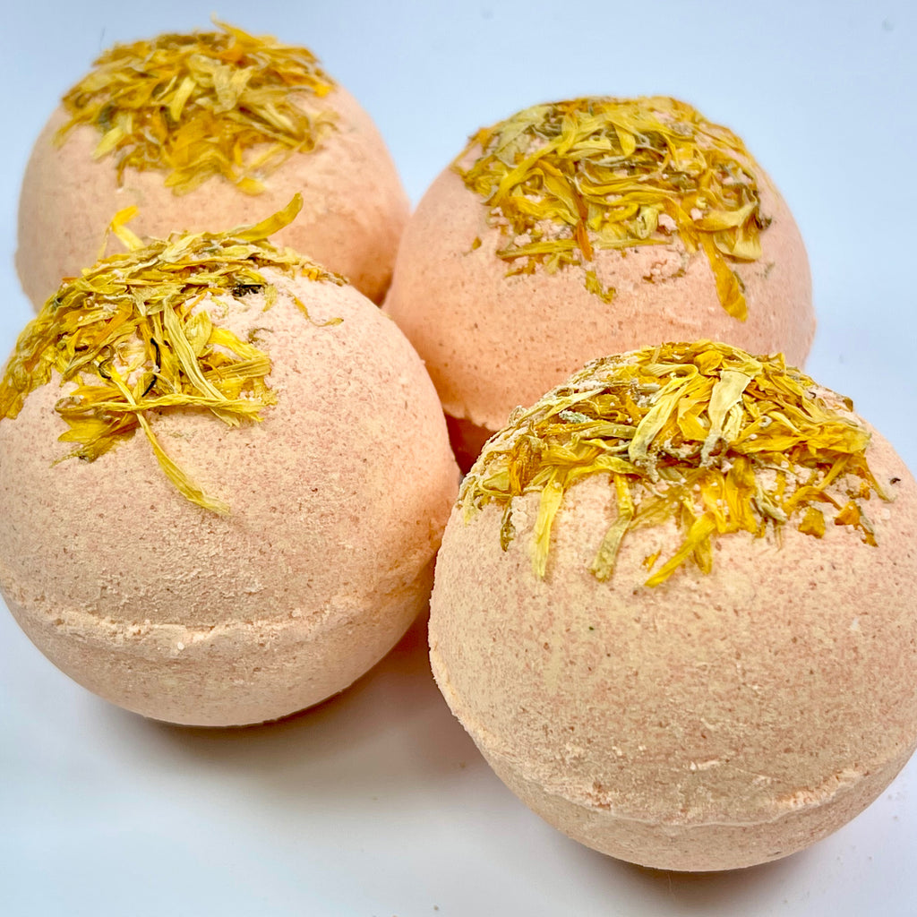 Essential oil Bath Bomb - Cedarwood & Mandarin 100% Vegan