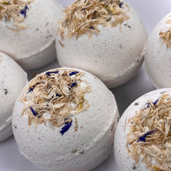 Essential Oil Bath Bomb - Organic Coconut & Bergamot