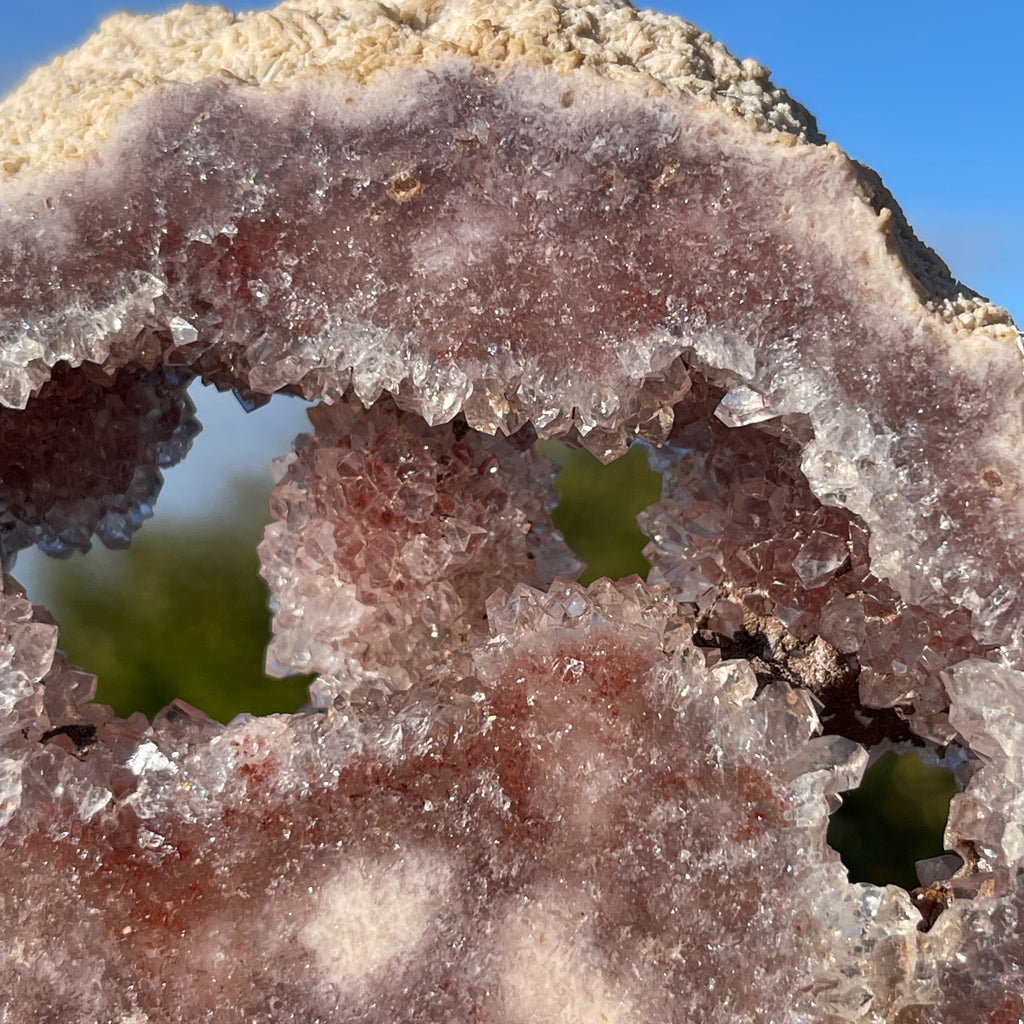 Pink Sugar Amethyst to create balance