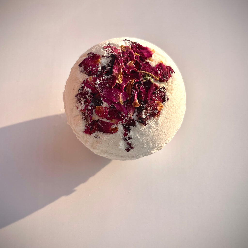 Essential Oil Bath Bomb Rose & Pink Grapefruit 100% Cruelty free  