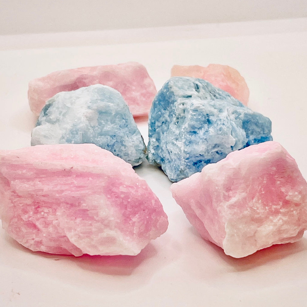 Aragonite Pink & Blue Candy floss