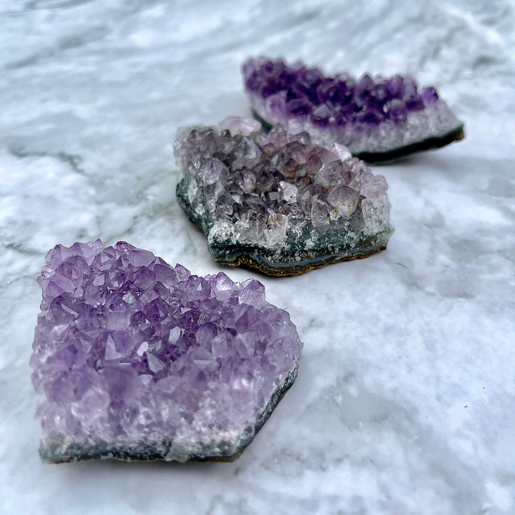 Dark Purple Amethyst Clusters Origin From Uruguay 