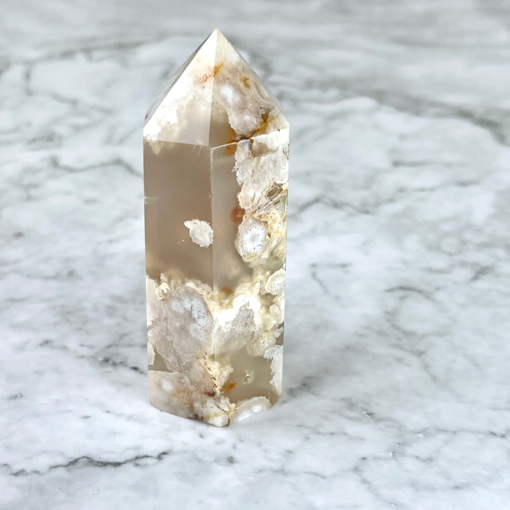 Flower Agate Tower to bring calm