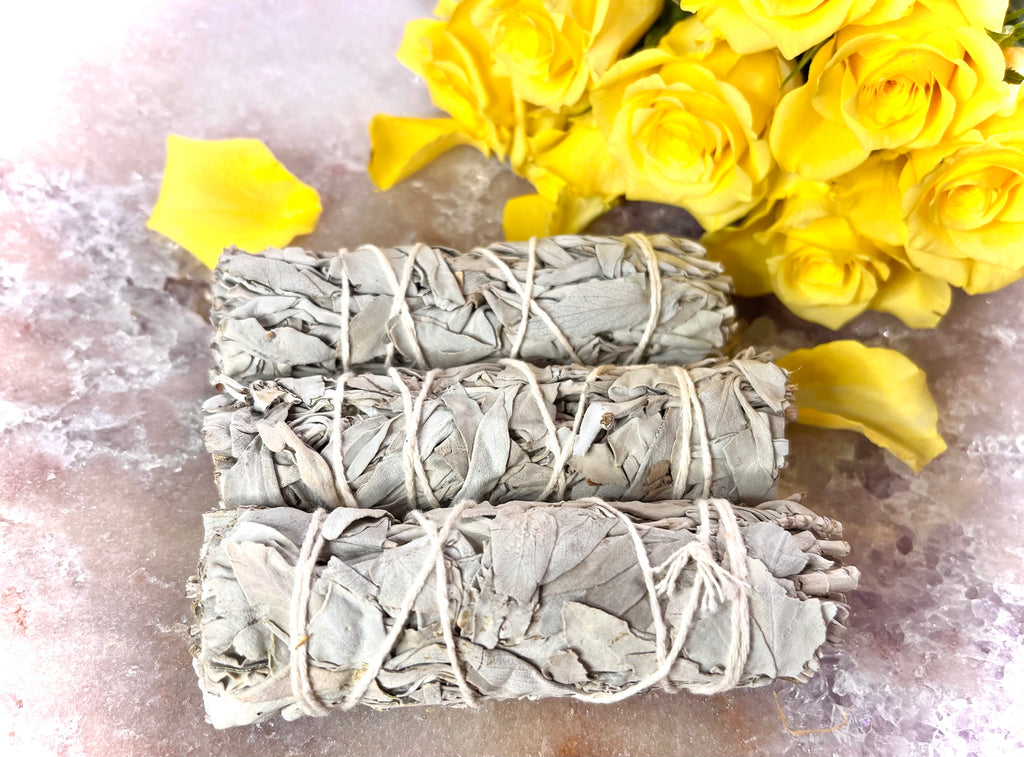 Bundle of 3 White Sage Sticks